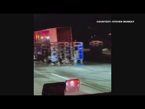 Amazon semi-truck with 8,000 lbs of packages onboard goes ablaze in Escondido area