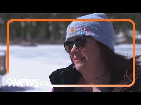 Group hung upside-down American flags in Rocky Mountain National Park