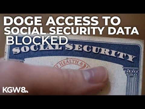 DOGE blocked from Social Security data