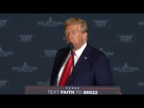 Donald Trump full speech at 11th Hour Faith Leaders Meeting in Concord, NC (Oct. 21, 2024)