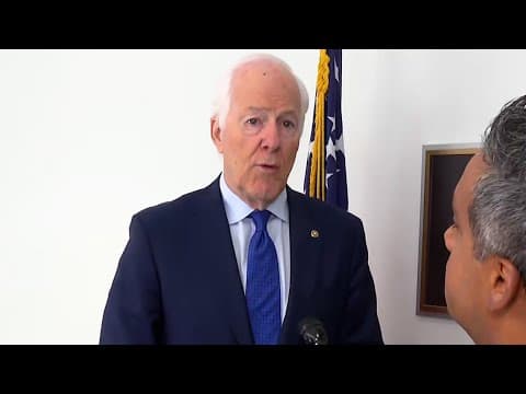 John Cornyn speaks on constituents' concerns on tariffs