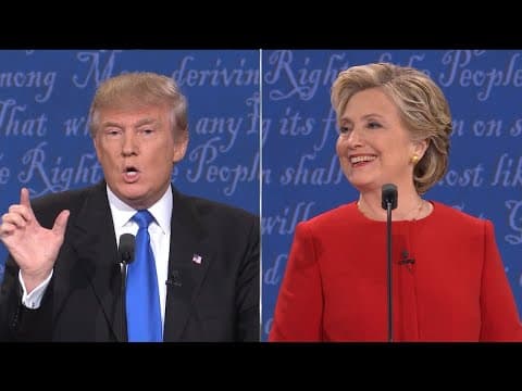2016 United States presidential debate | Donald Trump, Hillary Clinton