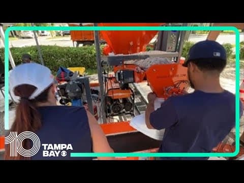 Tampa's new sandbag machines improving efficiency ahead of Tropical Storm Idalia