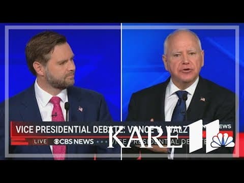 Walz and Vance agree to disagree in a largely civil debate