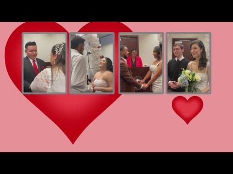 14 weddings held on Valentine's Day at DC Superior Court | Nightcap