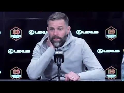 Dynamo head coach Ben Olsen talks about the second half in Sunday's win over Sporting Kansas City