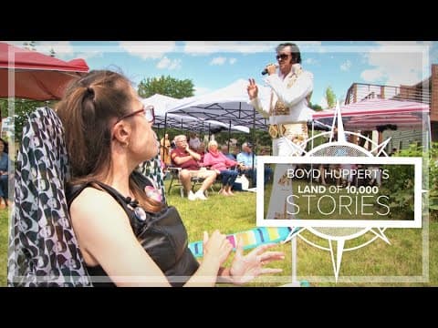 Obsessed with Elvis, woman with rare condition is gifted a backyard concert