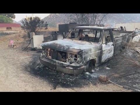 Border 32 Fire east of Dulzura grows quickly burning thousands of acres