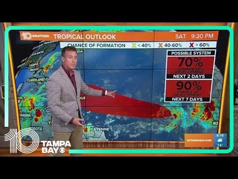 Tracking the Tropics: Tropical depression likely to form in Atlantic over next day or two
