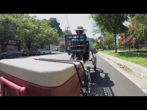 A Takoma Park man is making an impact on his neighborhood with a tricycle
