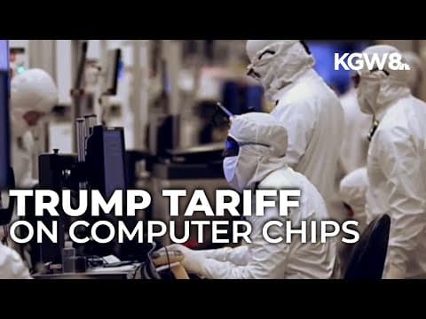 Trump plans to impose 100% tariff on computer chips
