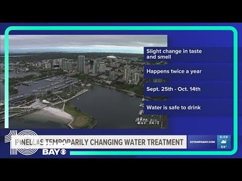 Pinellas County's water may taste a little different for a couple weeks. Here's why.
