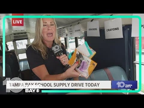Tampa Bay school supply drive gathering back-to-school supplies for students