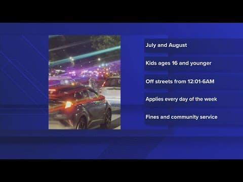 DC's summer youth curfew now in effect