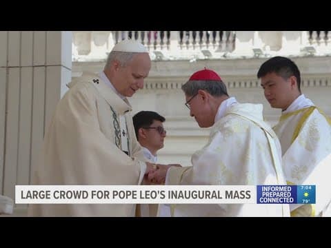 Pope Leo XIV vows to work for unity so Catholic Church becomes a sign of peace in the world