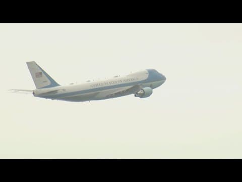 President Biden leaves San Diego in Air Force One