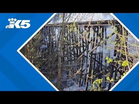 Fire destroys trestle along historic railroad