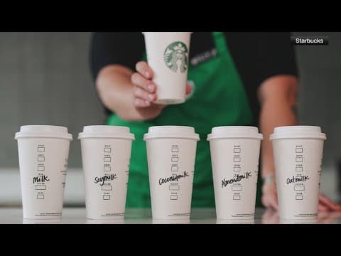 Starbucks will not charge for plant-based milk starting this week