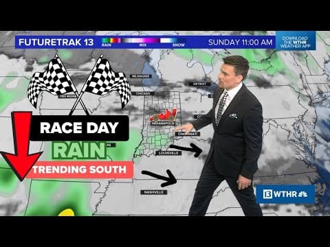 When could it rain during Indy 500 and Memorial Day Weekend? Forecast Update