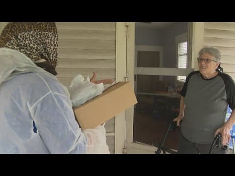 Non-profit delivers non-perishable food to Houston-area seniors in case they lose power during storm