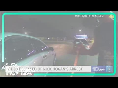 Police body cam video shows Hulk Hogan showing up at son's DUI traffic stop