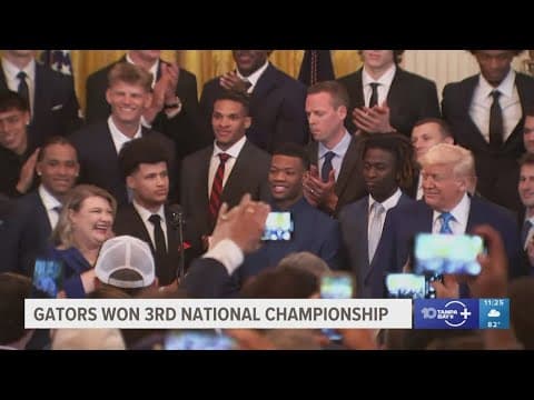Trump hosts NCAA basketball champion Florida Gators at the White House