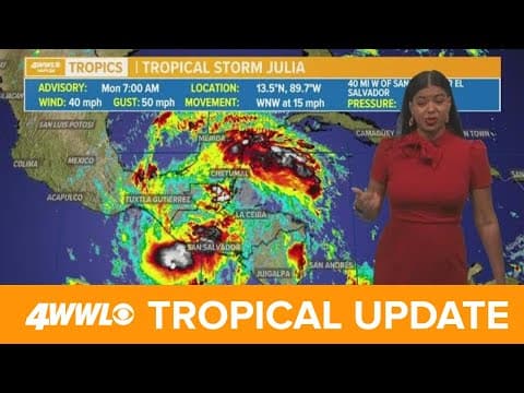 Monday Morning Tropical Update: Julia's outer bands in the Gulf of Mexico