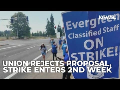 Evergreen school workers reject district's latest pay proposal as strike enters second week