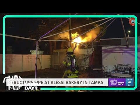 Alessi Bakery in Tampa damaged by fire