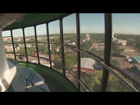 Checking out the tallest ride at the Minnesota State Fair