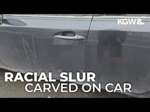 Vancouver mother speaks out after racial slur carved into car