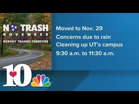 Nobody Trashes Tennessee event rescheduled due to weather