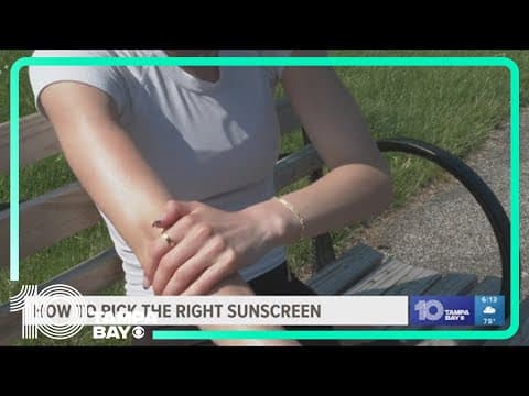 Making sure you get the right sunscreen for you