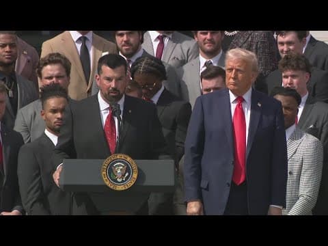 Ohio State head coach Ryan Day thanks President Trump, VP Vance for inviting team to the White House