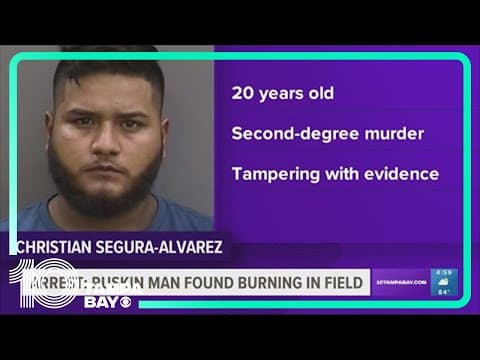 Man charged with murder in connection to body found burned in Ruskin field