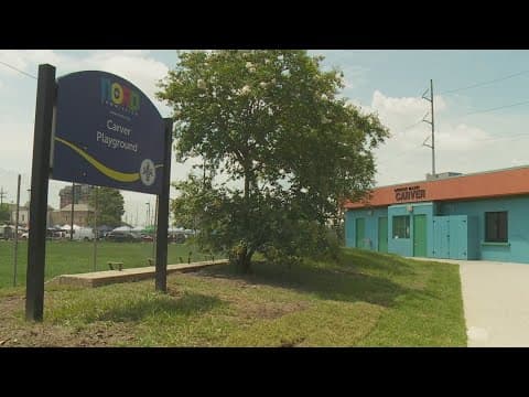 Ribbon-cutting at G.W. Carver Playground