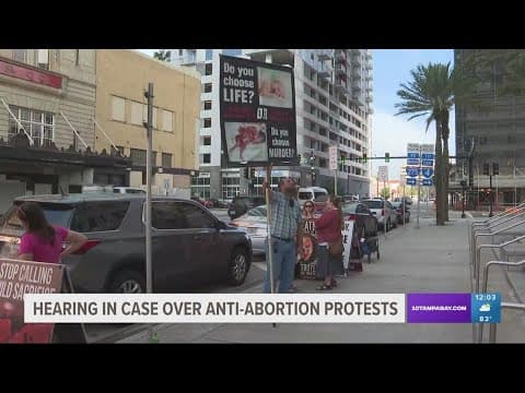 Hearing underway in case over anti-abortion protest
