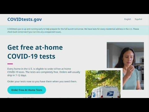 Free at-home COVID test ordering begins
