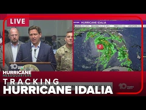 'Be ready for impact': Gov. DeSantis, state officials share update on Hurricane Idalia