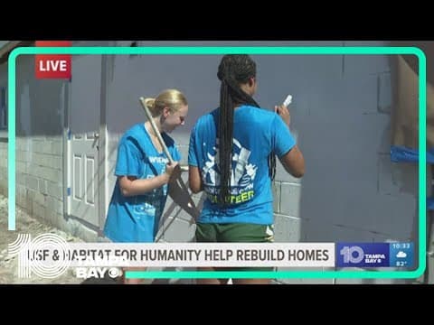 USF women's basketball team helps build a home with Habitat for Humanity