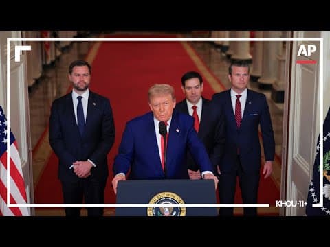 Live update: Pres. Trump speaks after U.S. joins attack on Iran