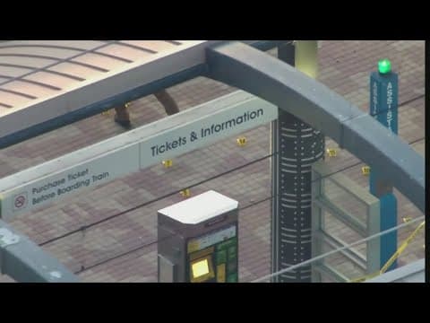 Police are looking for a man who shot two people at a DART station