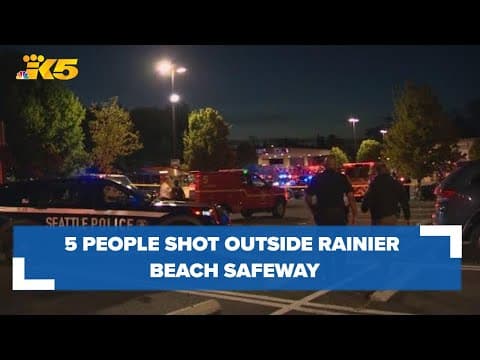 'Too many guns in the wrong hands': 5 people shot outside Rainier Beach Safeway