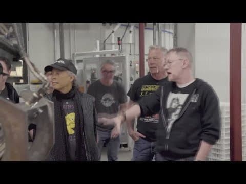 Metallica tours Alexandria record pressing plant they own