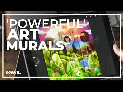 Artists create public murals in downtown Hillsboro