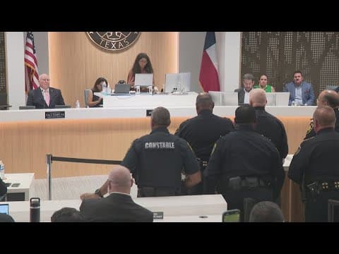 Pay raises for law enforcement the focus of budget debate at Harris County Commissioners Court