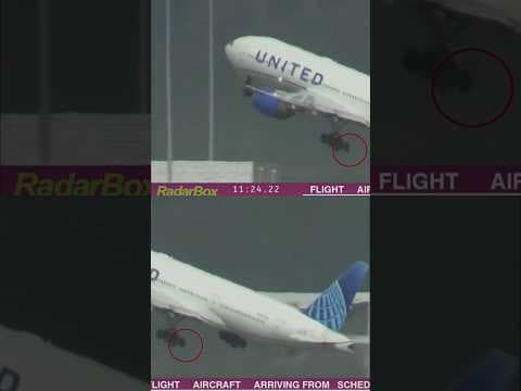 Tire falls off United Airlines passenger plane, lands on cars in parking lot