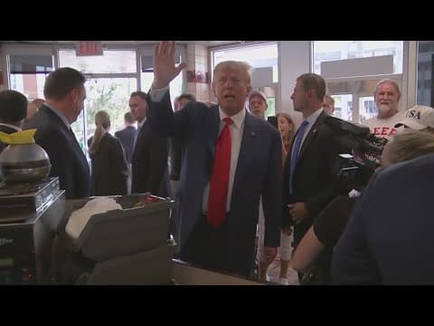 Trump pleads not guilty to federal charges, greets supporters after court appearance