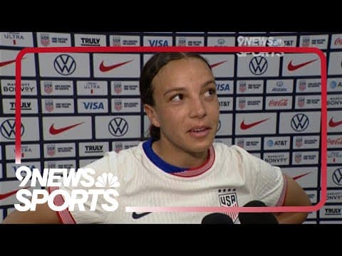 Mallory Swanson speaks after USWNT friendly victory over South Korea