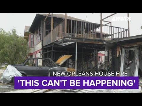 'This can't be happening' | Family loses dream home in New Orleans fire
